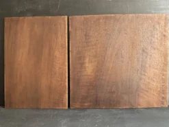 Paire de panneaux décoratifs anciens en bois sculpté, fin XIXe siècle
