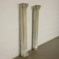 Paire de pilastres Renaissance en pierre Serena, Italie, XVIe siècle
