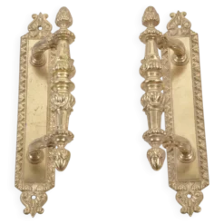 Paire de poignées de tirage de porte battante / ancienne /