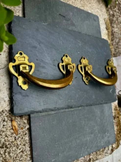 Paire de poignées en bronze signé L.PINET Art Nouveau