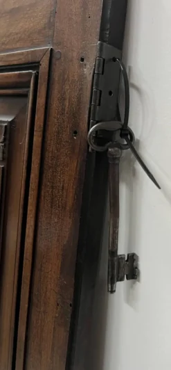 Paire de portes a deux panneaux en noyer massif XVIII siècle