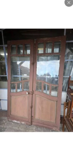 Paire de portes art nouveau anciennes