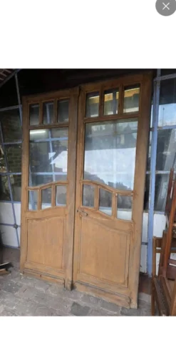 Paire de portes art nouveau anciennes