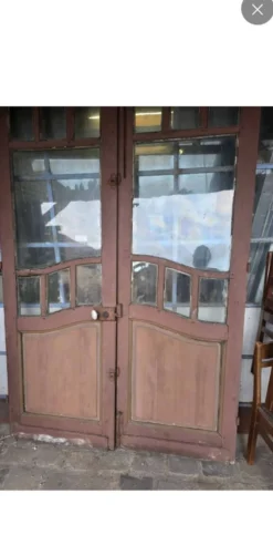 Paire de portes art nouveau anciennes