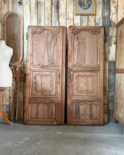Paire de portes d’armoire anciennes