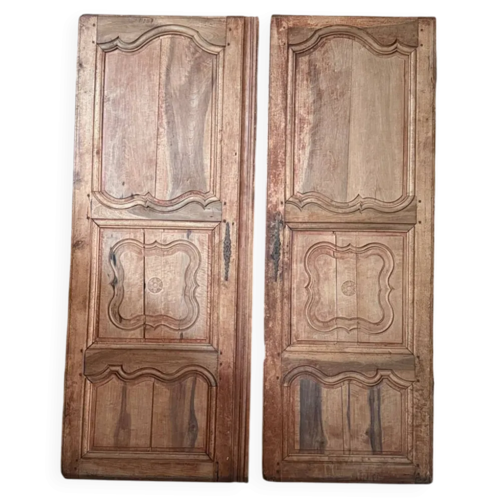 Paire de portes d’armoire anciennes