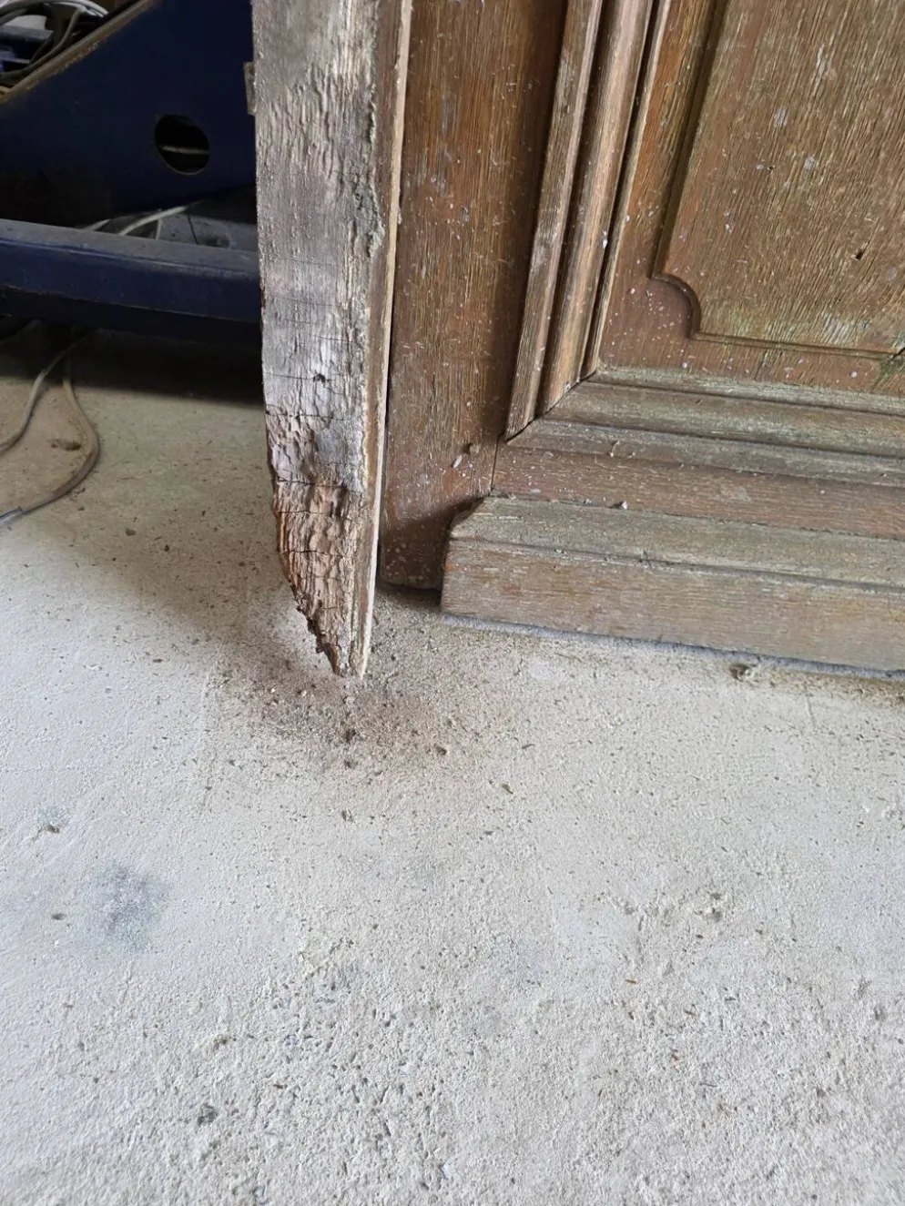 Paire de portes d'entrée en chêne massif, XIXe