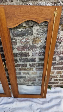 Paire de portes vitrées chene