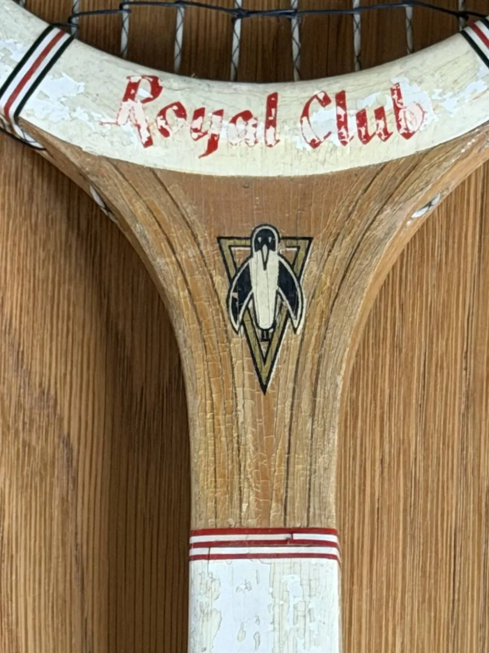 Paire de raquettes vintage Pinguin 1960