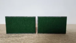 Paire de serre-livres Art Déco en marbre et onyx vert – Années 1930-1950