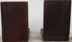 Paire de serre-livres en bois (art-déco)