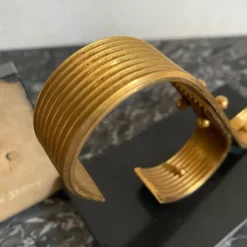 Paire de serre livres modernistes Gold Starry