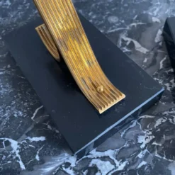 Paire de serre livres modernistes Gold Starry