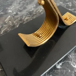 Paire de serre livres modernistes Gold Starry