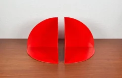 Paire de serre-livres Space Age modèle 4909 par Giotto Stoppino pour Kartell, Italie 1960