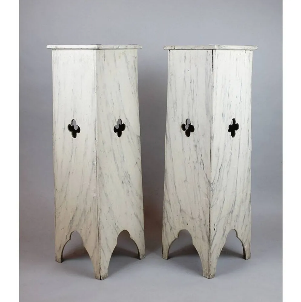 Paire de socles en bois - Circa 1900