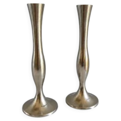 Paire de soliflores/ bougeoirs vintage Damart