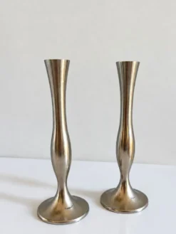 Paire de soliflores/ bougeoirs vintage Damart