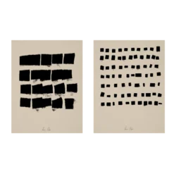 Paire d’estampes giclées ensemble d’art mural abstrait de deux, 50x70cm