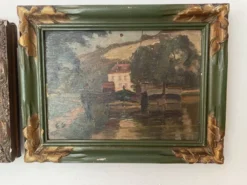 Paire de tableaux anciens