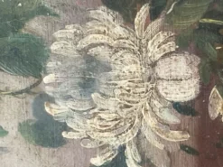 Paire de tableaux, natures mortes fruits et fleurs