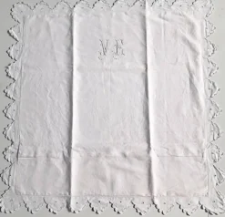 paire de taies d'oreiller monogrammées VE