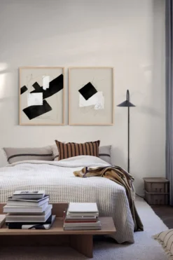 Paire de tirages giclée, ensemble d'art mural abstrait de deux, 50x70cm