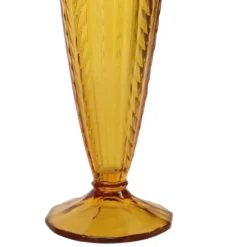 Paire de vases en verre coloré de la période Art Déco