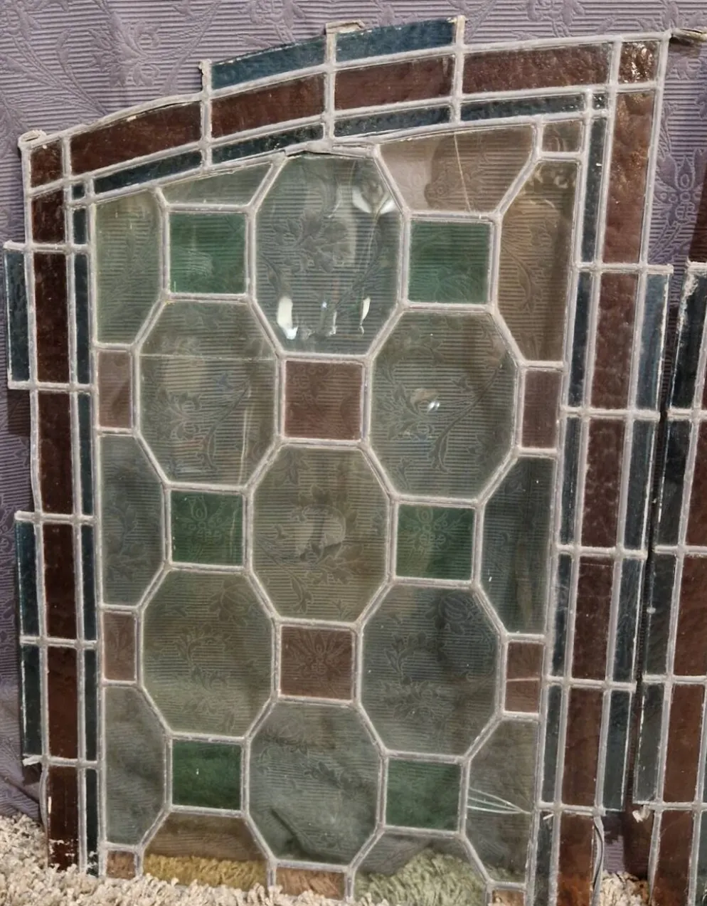 Paire de vitraux