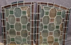 Paire de vitraux