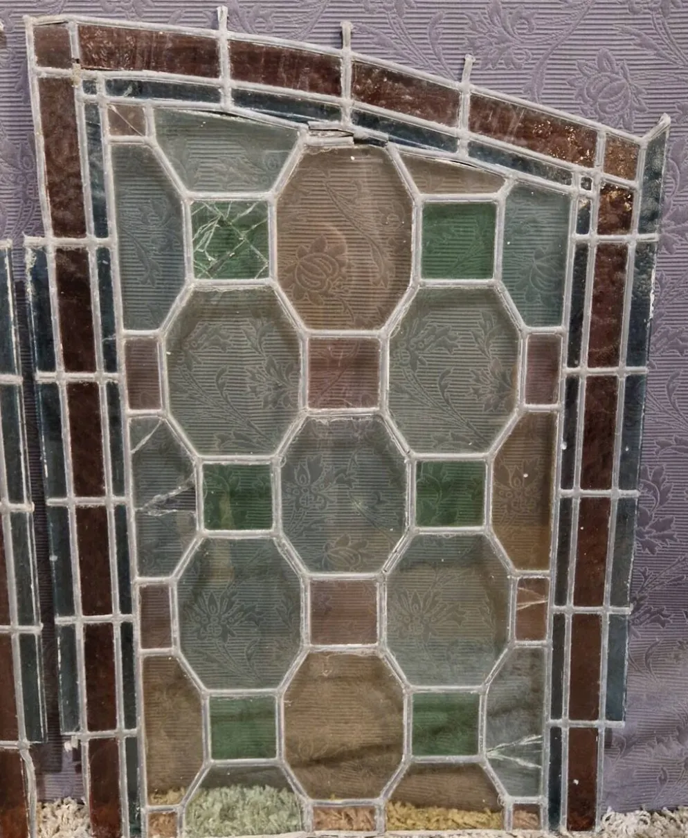 Paire de vitraux