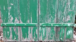 Paire de volets H125xL87cm anciens en sapin peint