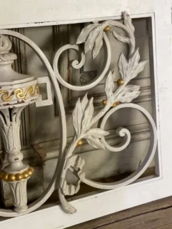 Paire d’imposte en fonte de style Louis XVI