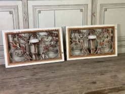 Paire d’imposte en fonte de style Louis XVI