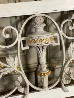 Paire d’imposte en fonte de style Louis XVI