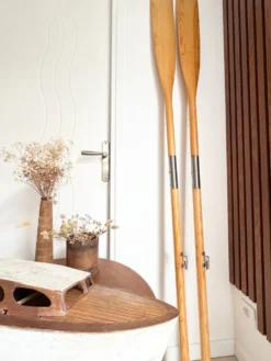 Paires de pagaies en bois