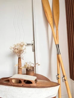 Paires de pagaies en bois