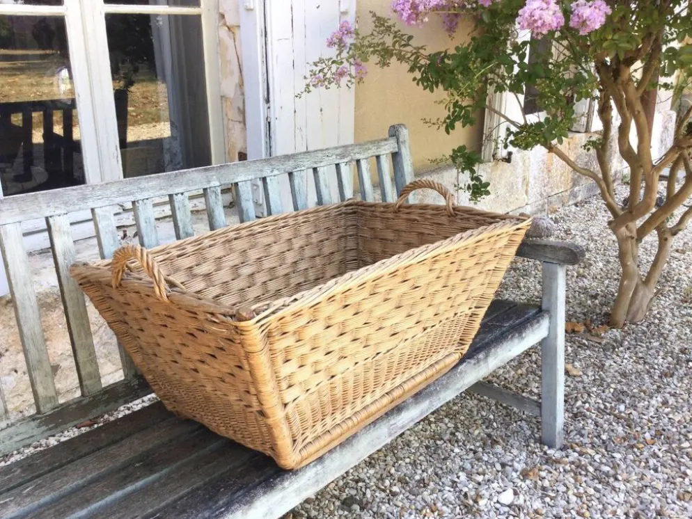 Panier ancien avec 2 anses