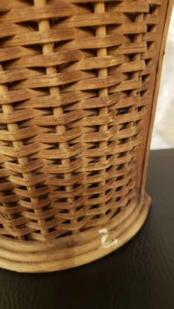 Panier avec anse en rotin 2 compartiments