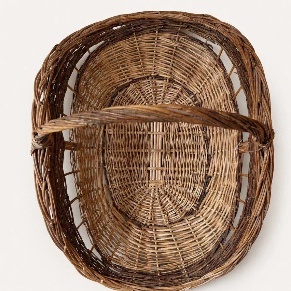 Panier à bûches en osier