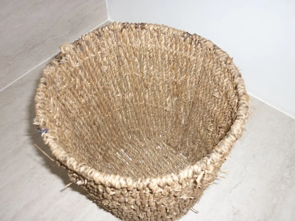 Panier corbeille à papier en corde tressée
