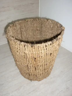 Panier corbeille à papier en corde tressée