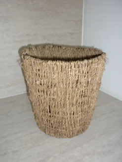 Panier corbeille à papier en corde tressée