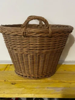 Panier - Corbeille vintage en osier tressé