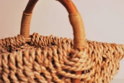 Panier de collecte antique fait main