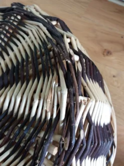 Panier de présentation rond en osier