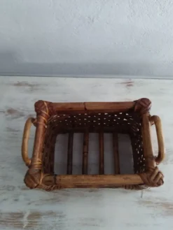 Panier de rangement en bambou