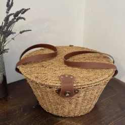 Panier en corde tressée