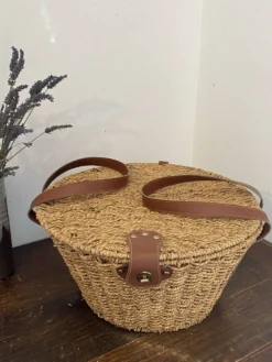 Panier en corde tressée