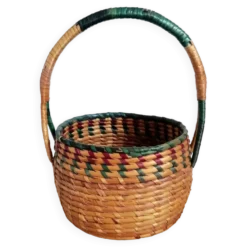 Panier enfant paille tressée
